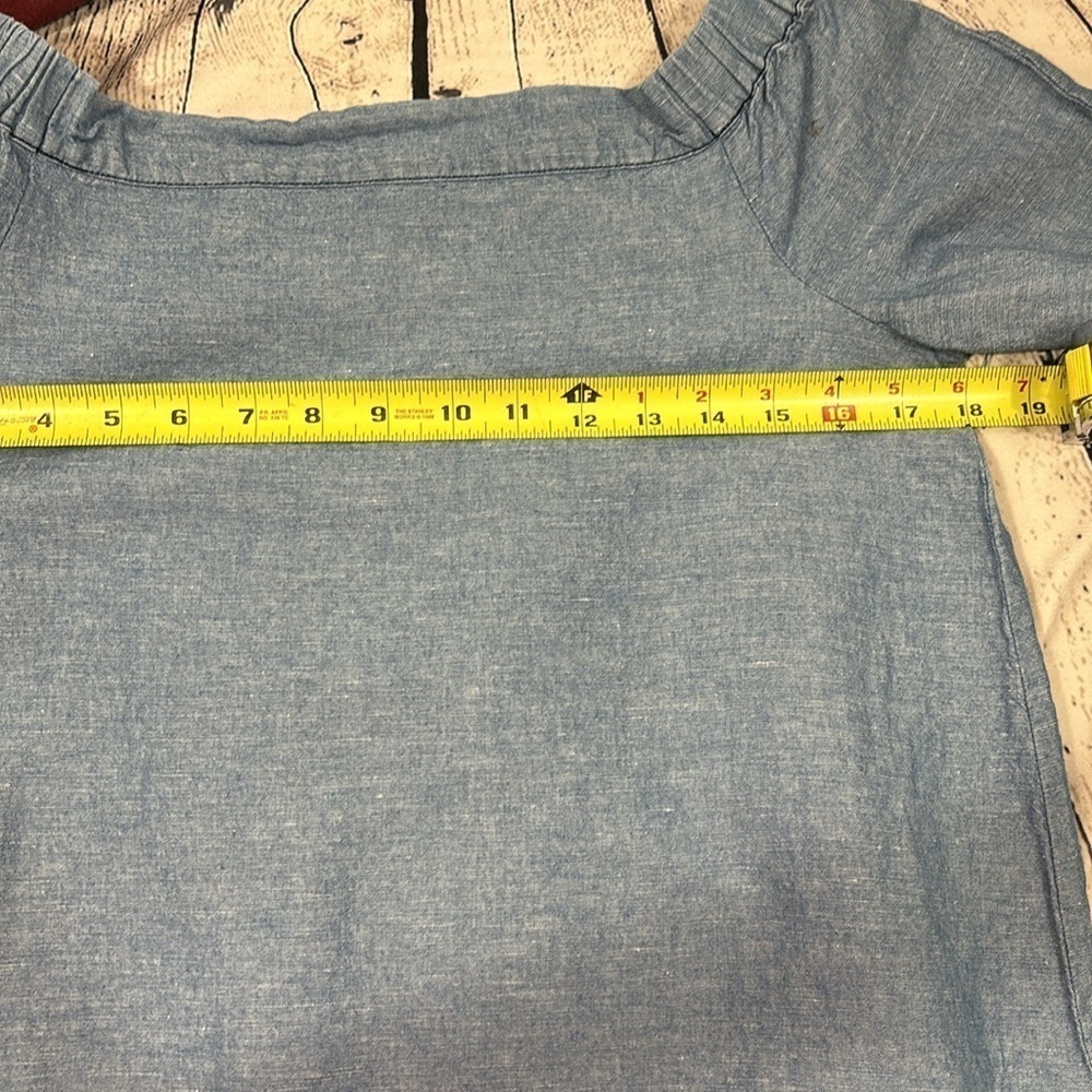 Free People Off or On the Shoulder Cotton\Linen Blend Top Size XS - Picture 2 of 6